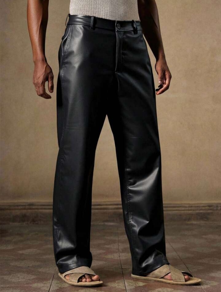 Men's Street Fashion PU Leather Pants